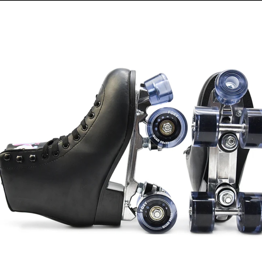 FoxySkates - Wicked Black - Size 9 -NEW